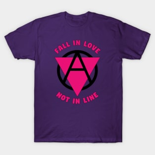 Circle A Fall In Love / Not In Line T-Shirt